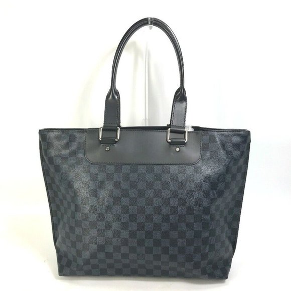 Authentic LOUIS VUITTON N41397 Damier-Cobalt Cabavayage Shoulder Bag Business ba - Picture 1 of 16